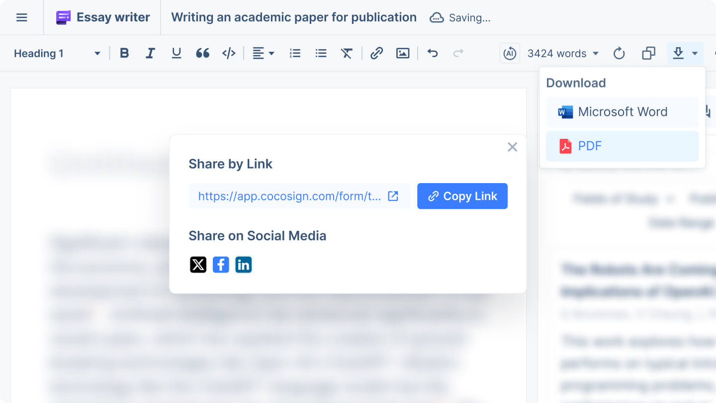 Next-Gen Writing Workspace for undergrad & postgrad