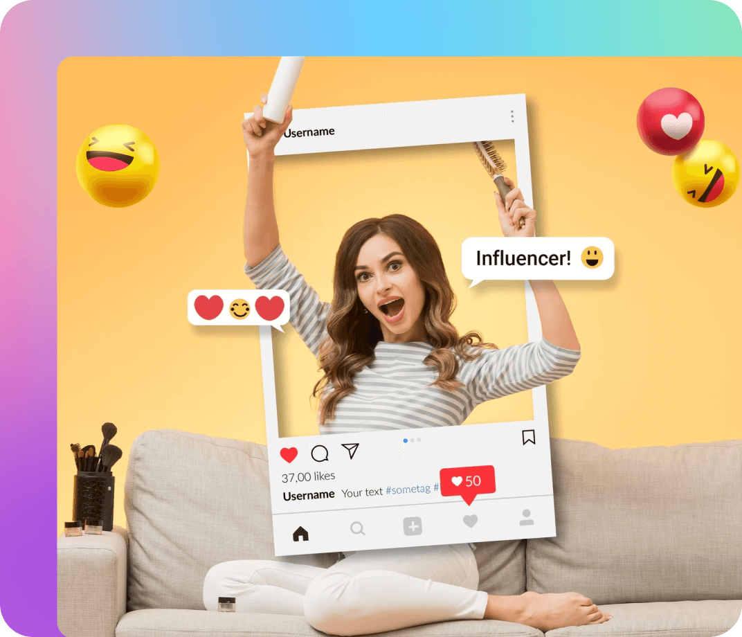 Fügen Sie Hashtags hinzu, mit denen <span class="text-[#00D3B6]">Ihre Beiträge sichtbar werden</span>