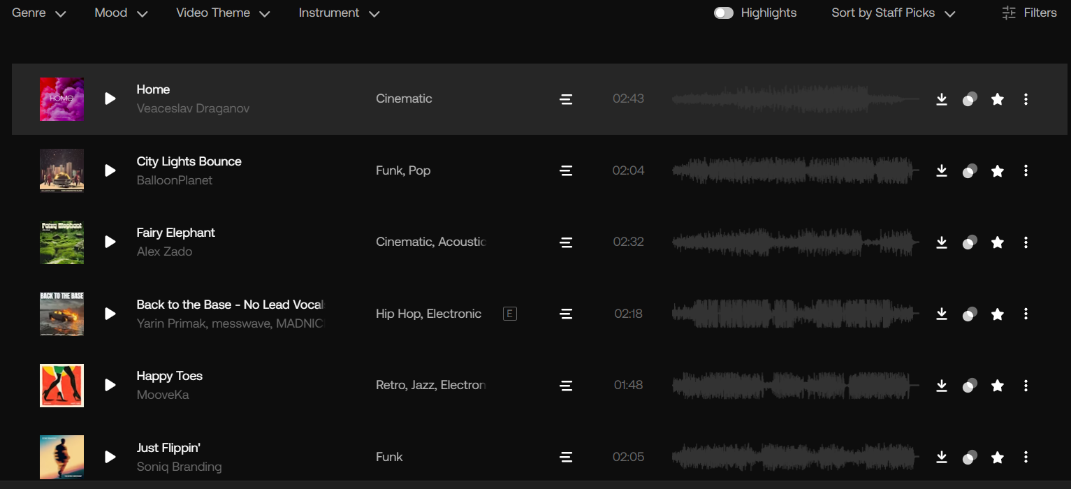 アートリスト 音楽リスト