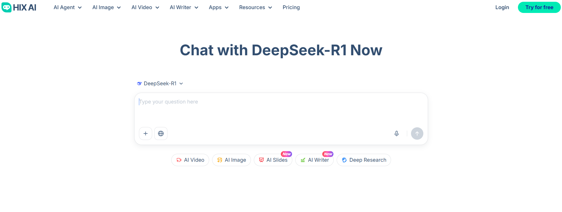 DeepSeek chat