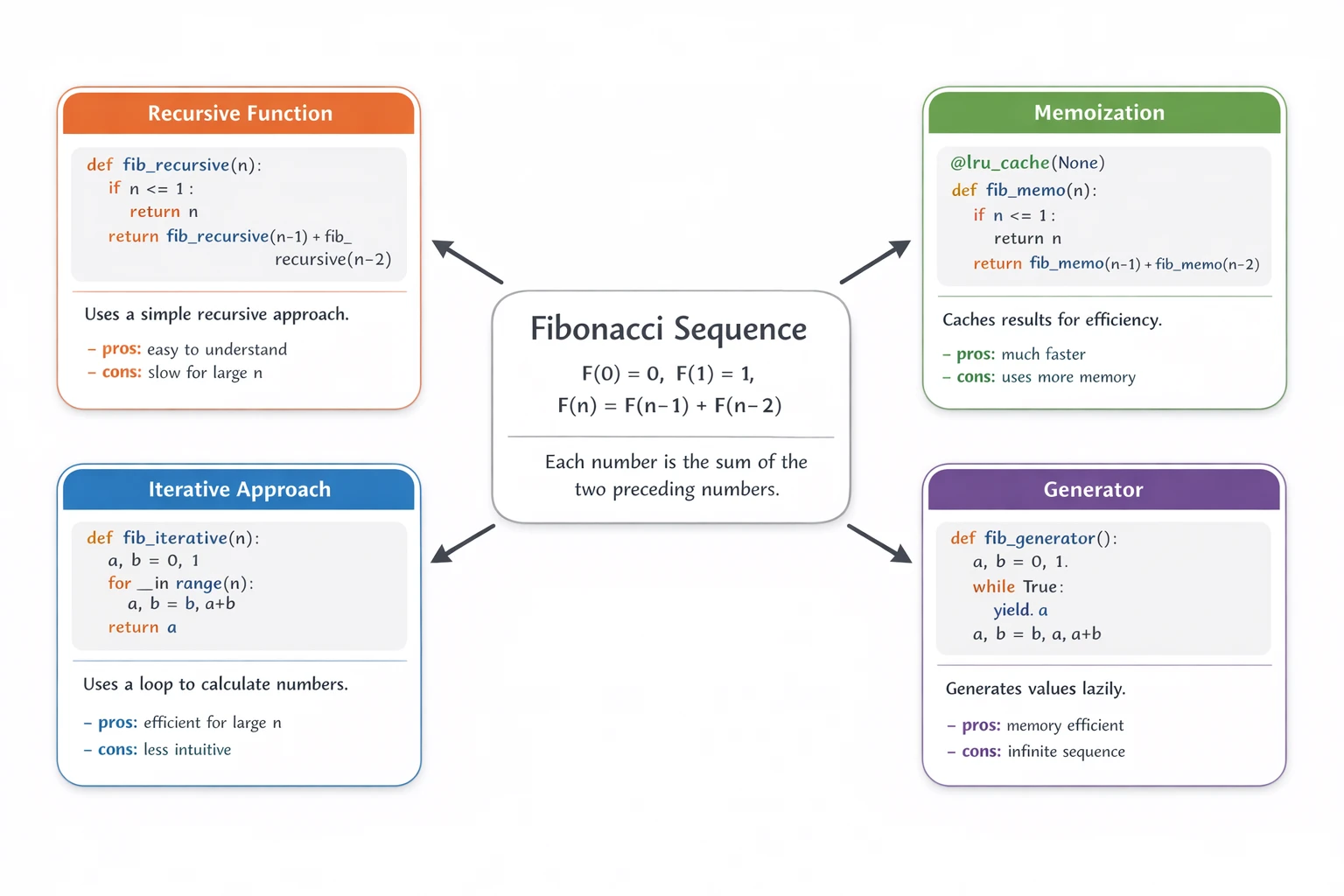 Peta pikiran penjelasan deret Fibonacci