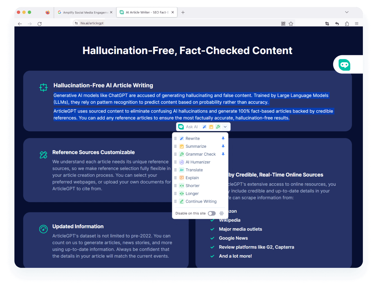 Firefox에서 <span class="text-[#00D3B6]">어디서나</span> AI 지원에 액세스하세요