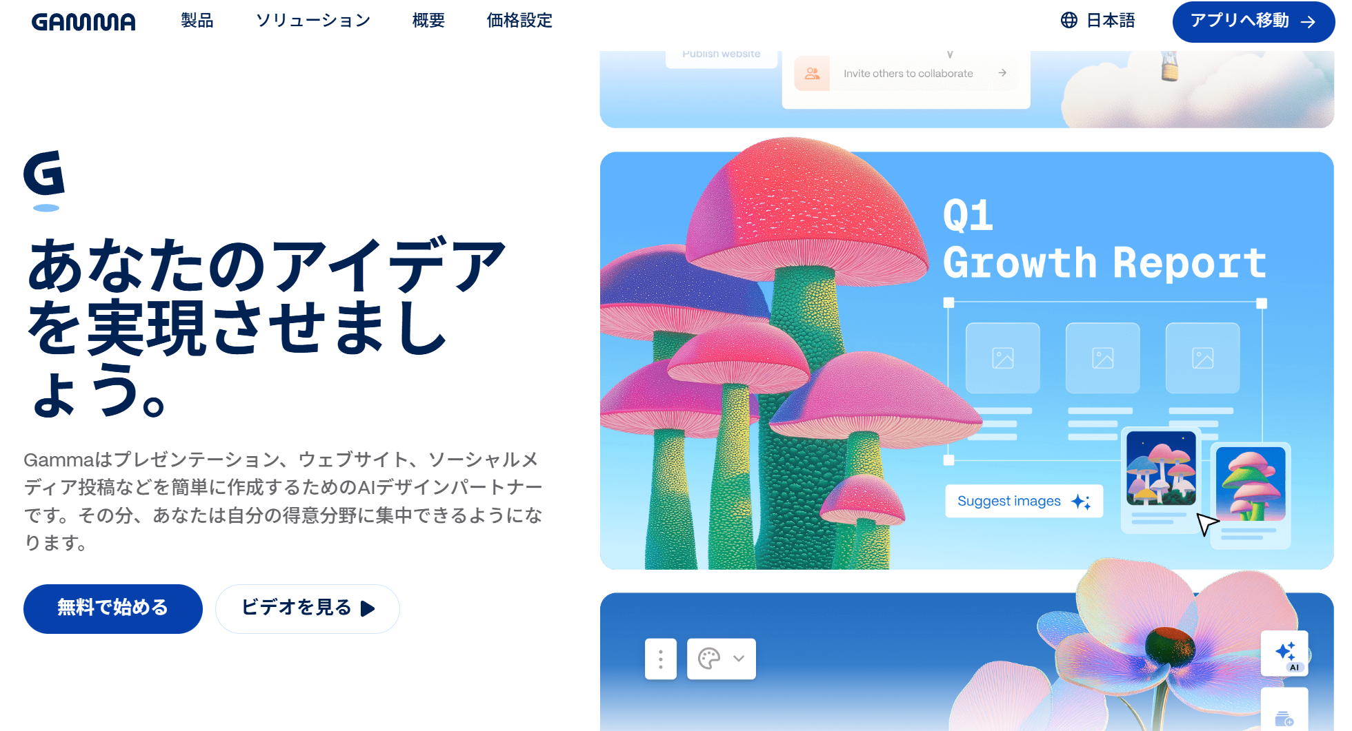 Gamma スライド生成AI