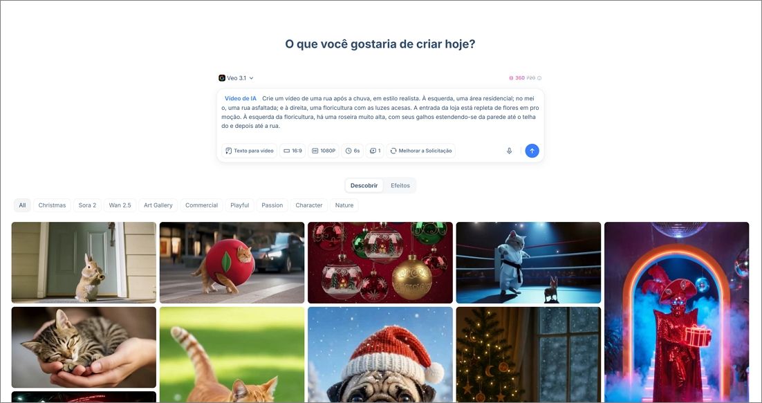 Gerar vídeo IA com HIX AIl