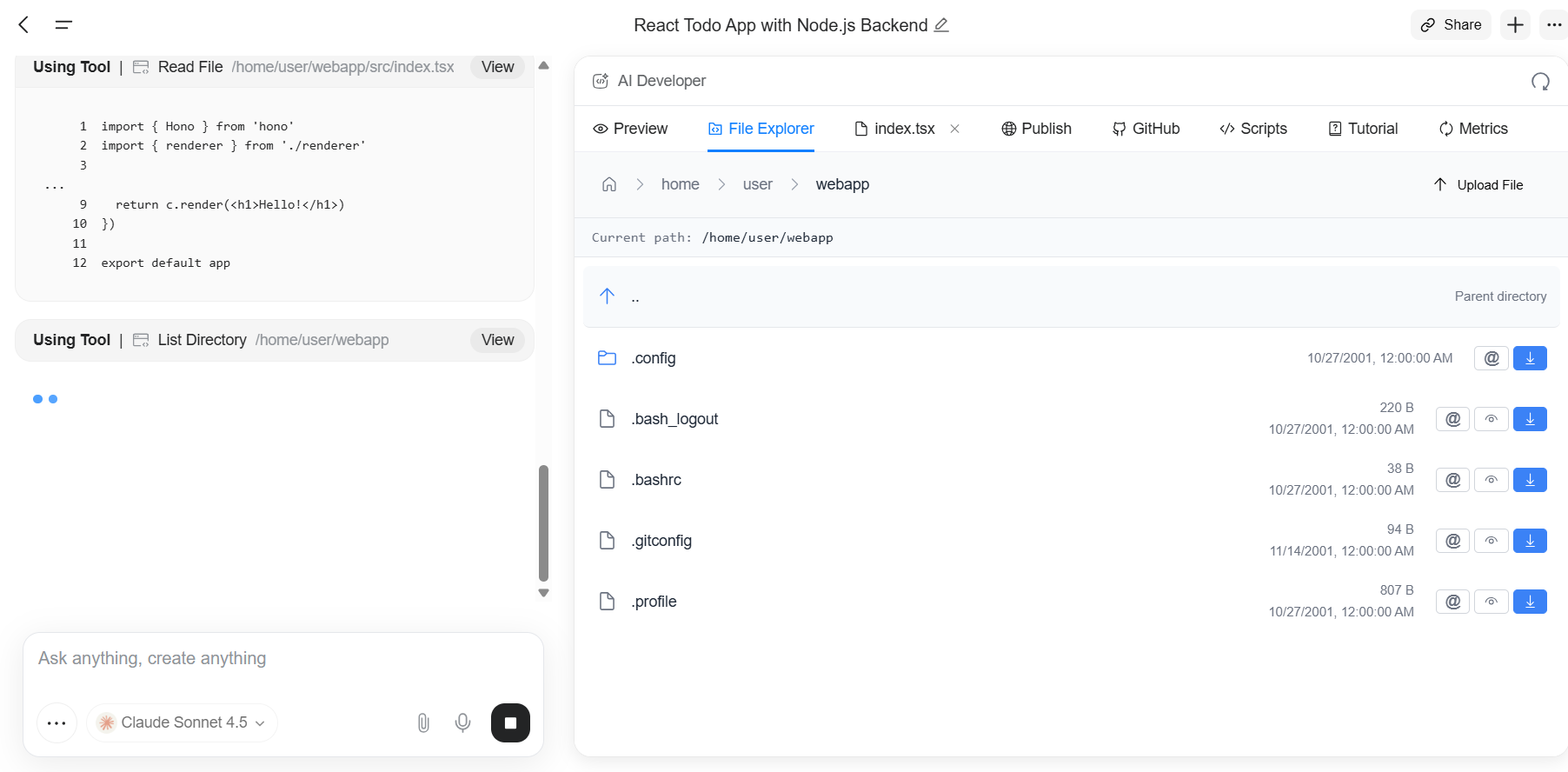 Result from Genspark AI developer agent