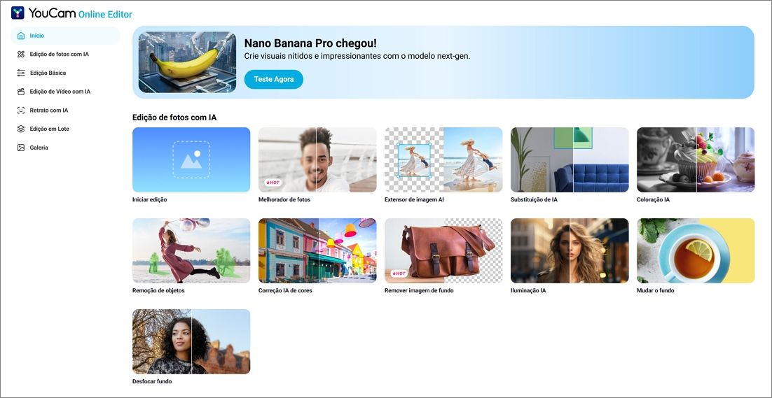 YouCam Gerador online de vídeo